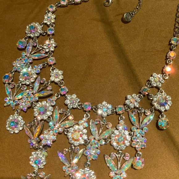 Kirk folly butterfly fairyland crystal  ball necklace - Picture 5 of 10